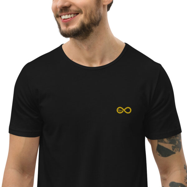 Men's Infinity Curve Crew Tees (Yellow Gold Logo) - Image 21