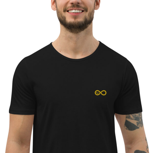 Men's Infinity Curve Crew Tees (Yellow Gold Logo) - Image 19