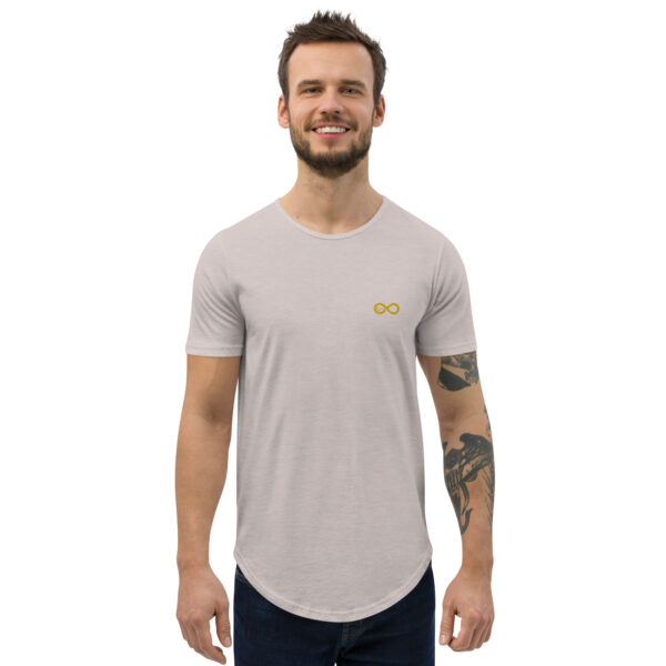 Men's Infinity Curve Crew Tees (Yellow Gold Logo) - Image 31