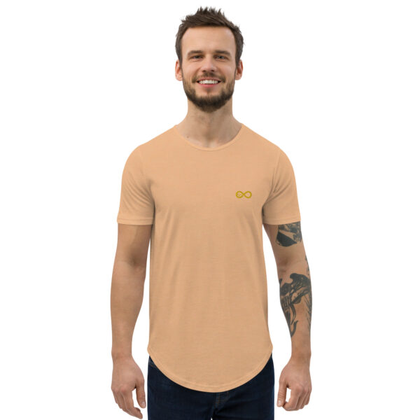 Men's Infinity Curve Crew Tees (Yellow Gold Logo) - Image 35