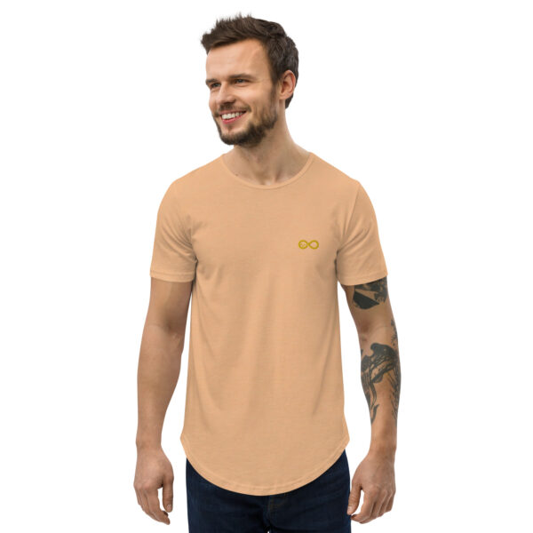 Men's Infinity Curve Crew Tees (Yellow Gold Logo) - Image 36