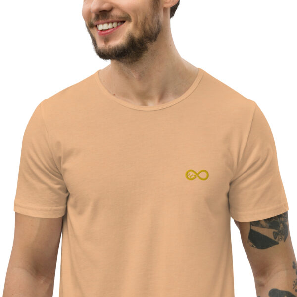 Men's Infinity Curve Crew Tees (Yellow Gold Logo) - Image 37