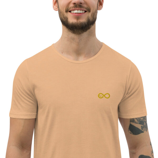 Men's Infinity Curve Crew Tees (Yellow Gold Logo) - Image 34