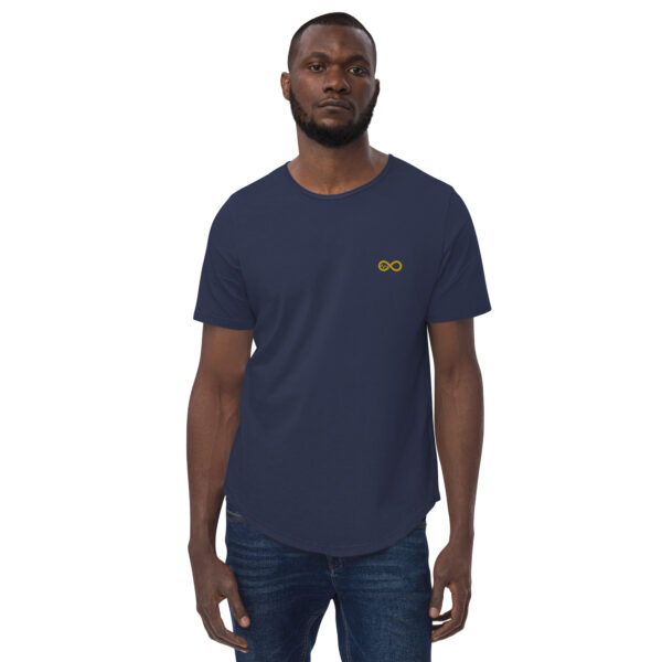 Men's Infinity Curve Crew Tees (Yellow Gold Logo) - Image 8