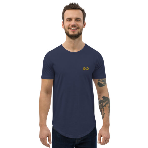 Men's Infinity Curve Crew Tees (Yellow Gold Logo) - Image 27