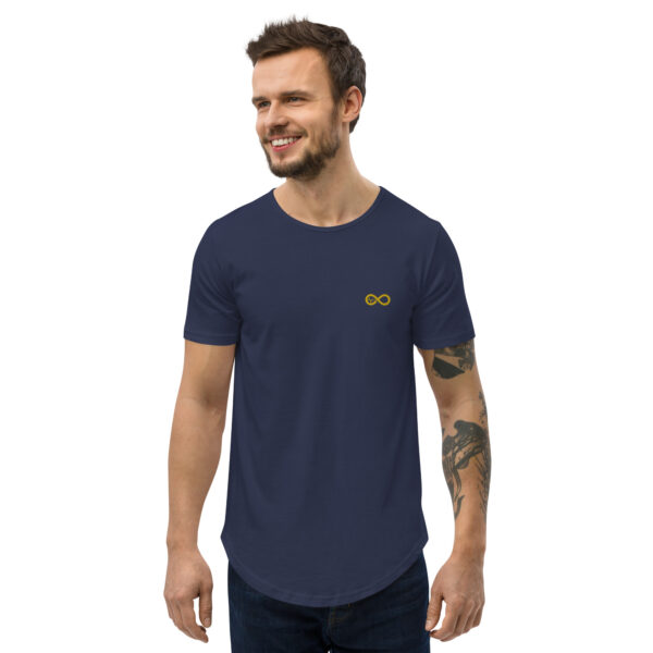 Men's Infinity Curve Crew Tees (Yellow Gold Logo) - Image 28