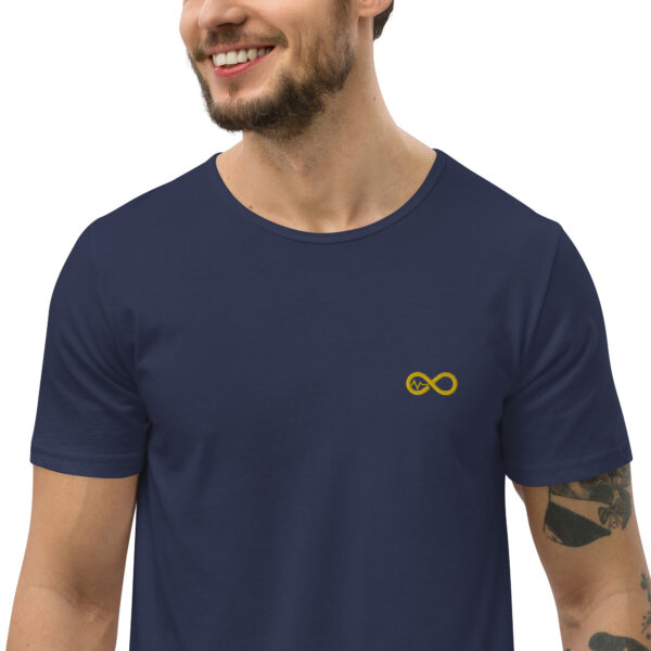 Men's Infinity Curve Crew Tees (Yellow Gold Logo) - Image 29