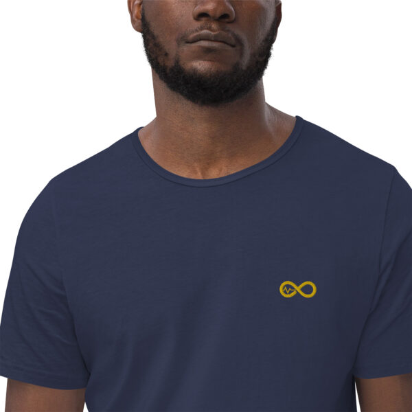 Men's Infinity Curve Crew Tees (Yellow Gold Logo) - Image 9