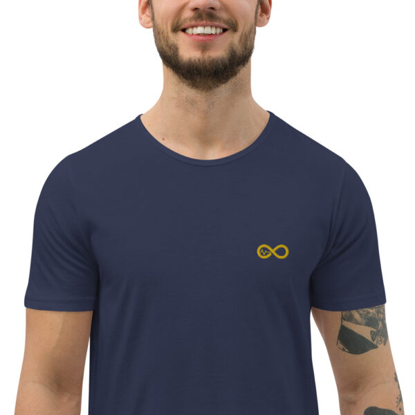 Men's Infinity Curve Crew Tees (Yellow Gold Logo) - Image 26