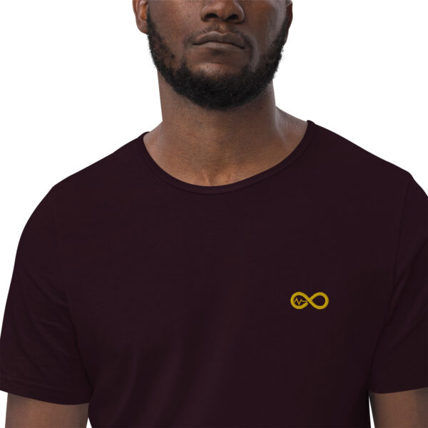 Men's Infinity Curve Crew Tees (Yellow Gold Logo) - Image 6