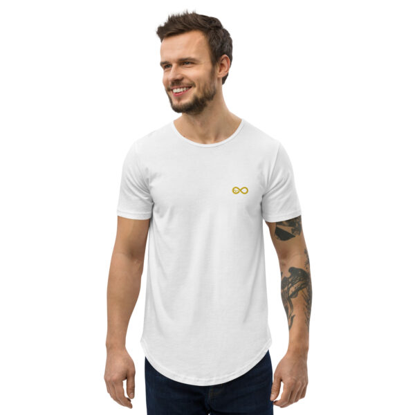 Men's Infinity Curve Crew Tees (Yellow Gold Logo) - Image 40