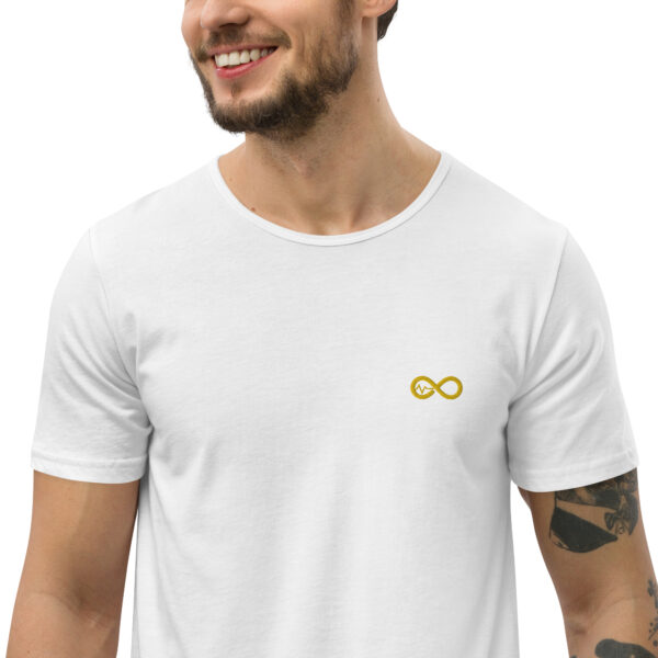 Men's Infinity Curve Crew Tees (Yellow Gold Logo) - Image 41