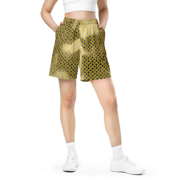 Women's Infinity Shorts (Yellow Gold Logo) - Image 3