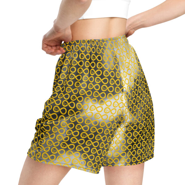 Women's Infinity Shorts (Yellow Gold Logo) - Image 2